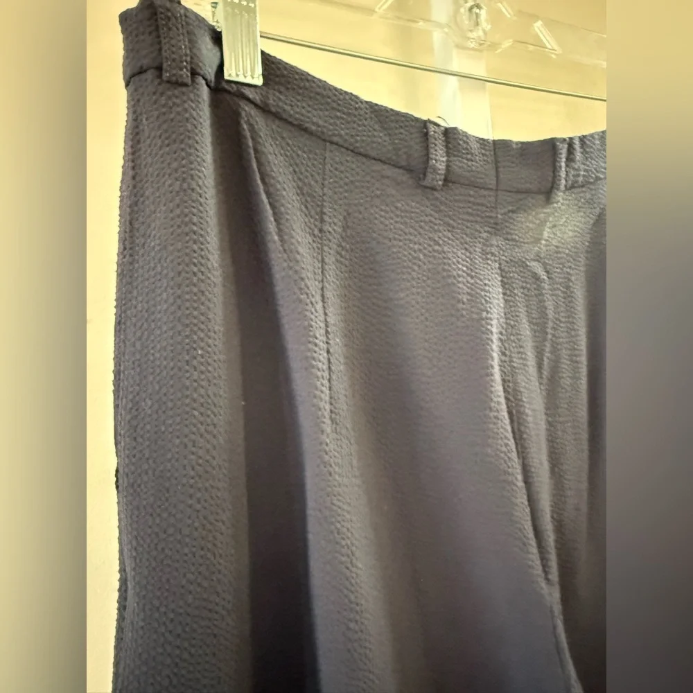 Escada Black Pleated Trousers Size EU 42 High Waist Straight Leg Career Pants